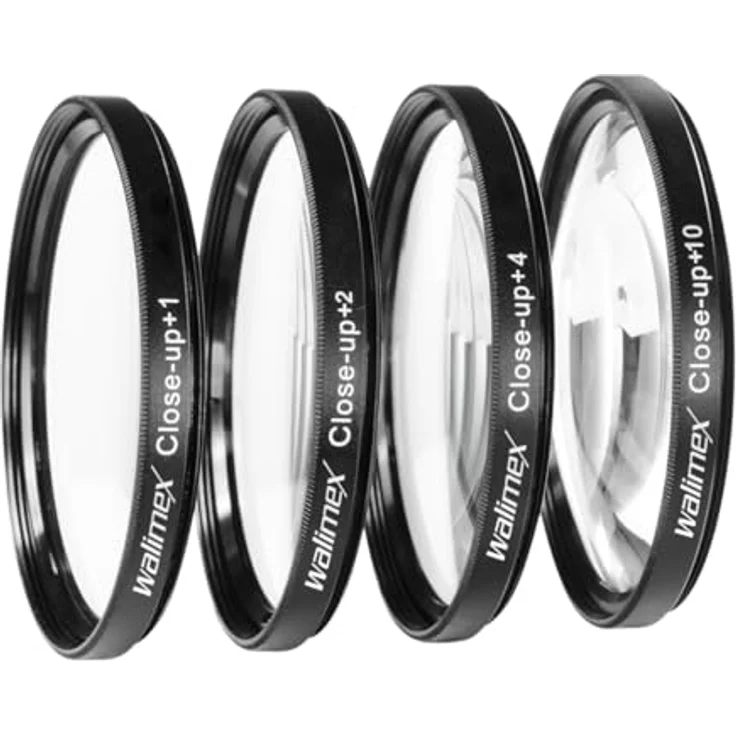 Walimex Close up Makrolinsen-Set 55 mm inkl. +1-+2-+4-+10 Dioptrien – Bild 2