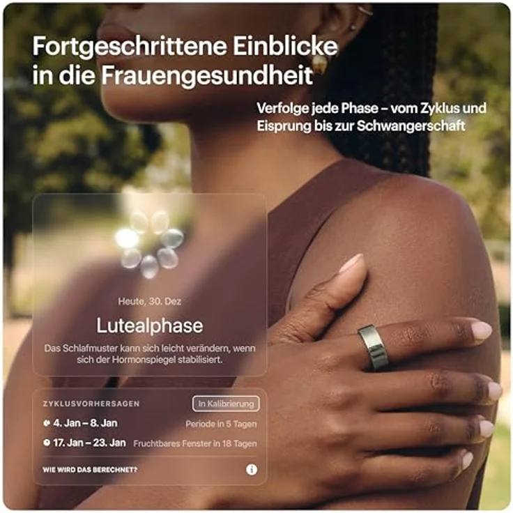 Ultrahuman Ring Air (9, Space Silver), Smart Ring mit Schlaf- und Bewegungsindex, 2,4 g leicht, Silber – Bild 4