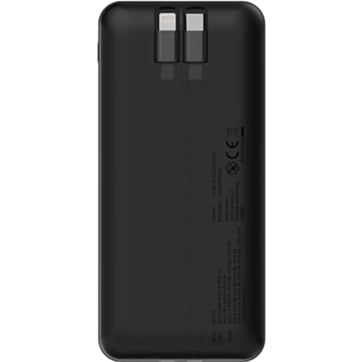 Xlayer 20000mAh Powerbank 2 Integrierte Kabel Schnelllader USB C, Universelle Lademöglichkeit, Multi-Geräte Ladung, Schnelle Wiederauflademöglichkeit, Kompaktes und Tragbares Design, 3 Anschlüsse – Bild 3