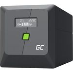 GreenCell Green Cell UPS Powerproof 600W/1000VA, line-interaktive USV mit 4 AC-Ausgängen und 7 Ah Bleisäurebatterie, schwarz