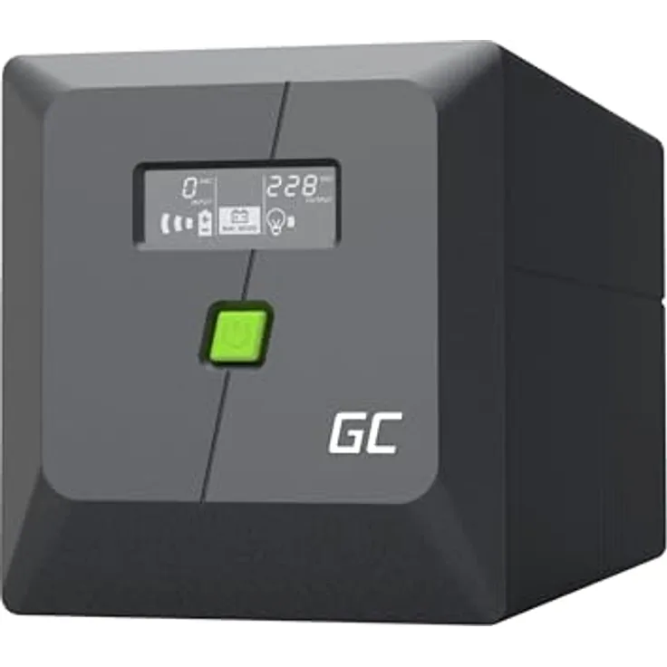 GreenCell GREEN CELL UPS POWERPROOF 700W/1000VA, Line-Interactive USV mit 4 AC-Ausgängen und reinem Sinus, ideal für empfindliche Geräte