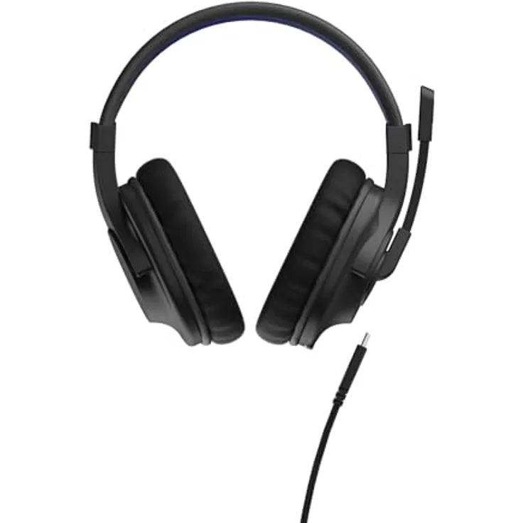 uRage Gaming-Headset SoundZ 200 V2, kabelgebundene Multi-Plattform Kopfhörer für PS5/PC, Over-Ear, in schwarz