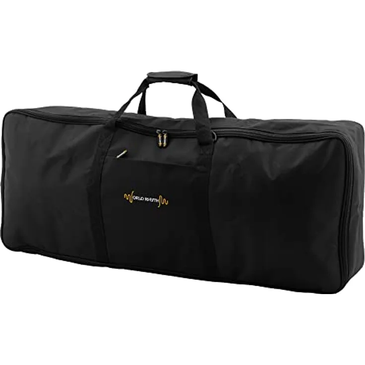 TIGER WR-103 Keyboard-Tasche mit Tragegurt - 61 Key Keyboard/Digital Piano gepolsterte Tasche - 970 x 375 x 140mm Schwarz