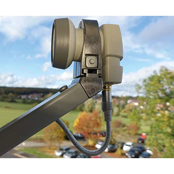 SCHWAIGER 302 Single LNB, Low Noise Blockconverter mit Sun Protect Technologie, hitzebeständig und wetterfest, hellgrau – Bild 3