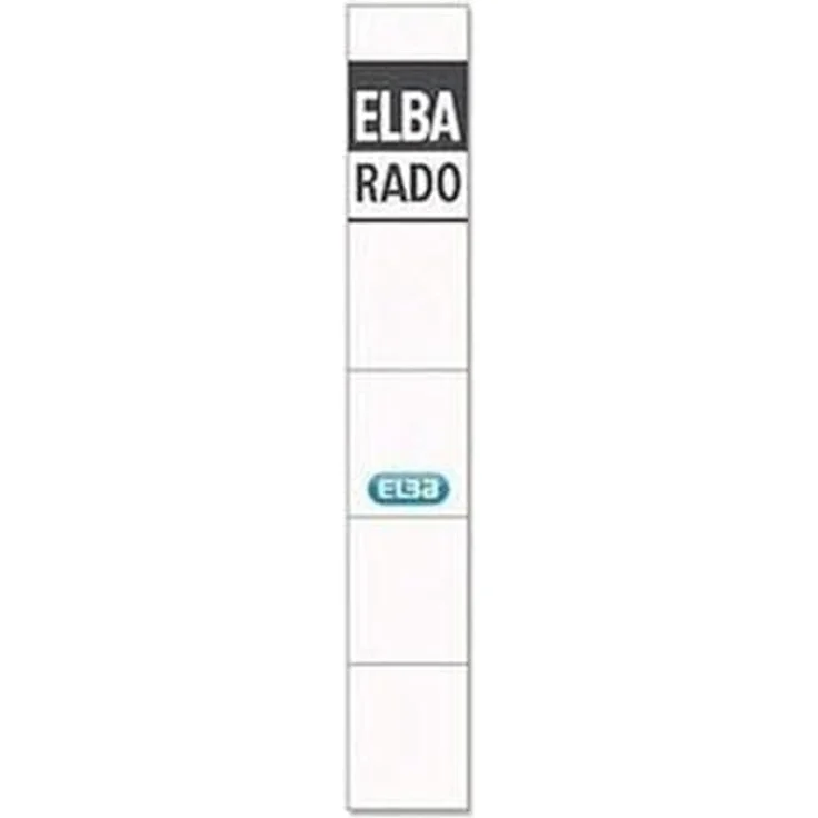 ELBA Aktenordner Rückenschild schmal/kurz 24 x 155 mm (B x H) weiß 10 St./Pack. – Bild 2