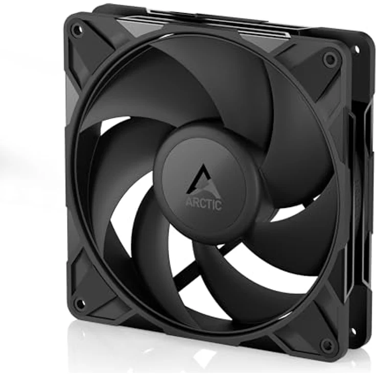 ARCTIC P14 Pro PST, 140 mm PWM Gehäuselüfter mit Y-Kabelsplitter, 400–2500 rpm, hydrodynamisches Gleitlager, schwarz – Bild 1