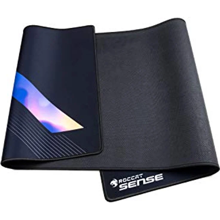 Roccat Sense Vital Force Hybrid XXL Gaming Mauspad - Höchstmaß an Präzision, extra stark vernähter Rand, gummierte Unterseite, hochwertiges Material (850 mm x 330 mm x 2 mm), Schwarz – Bild 3