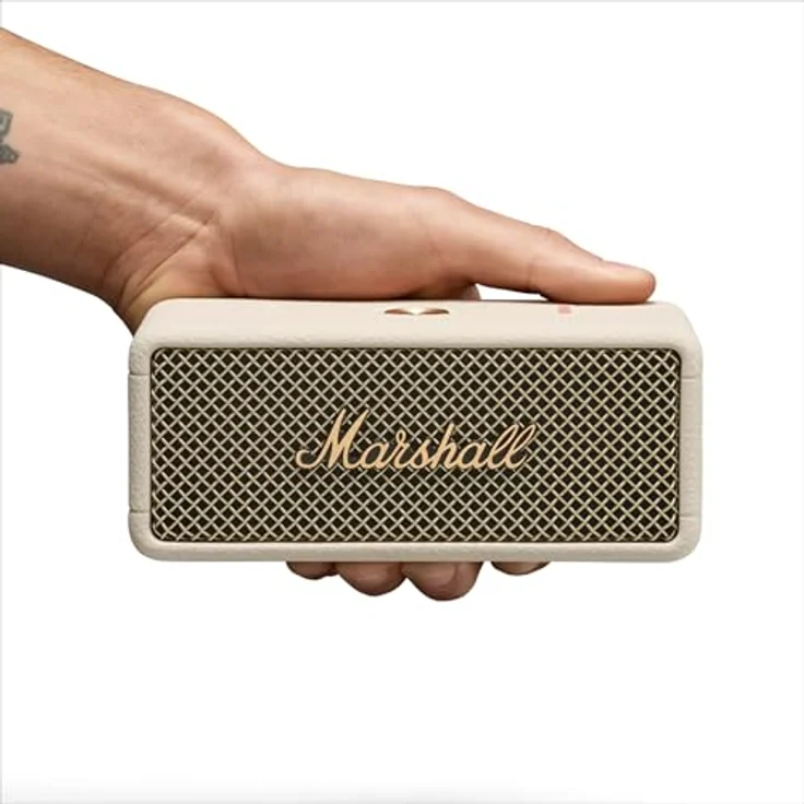 Marshall Emberton III Tragbarer Stereo-Lautsprecher Cremefarben 20 W, 360°-Sound, bis zu 32 Stunden Akkulaufzeit, IP67 wasser- und staubfest – Bild 8