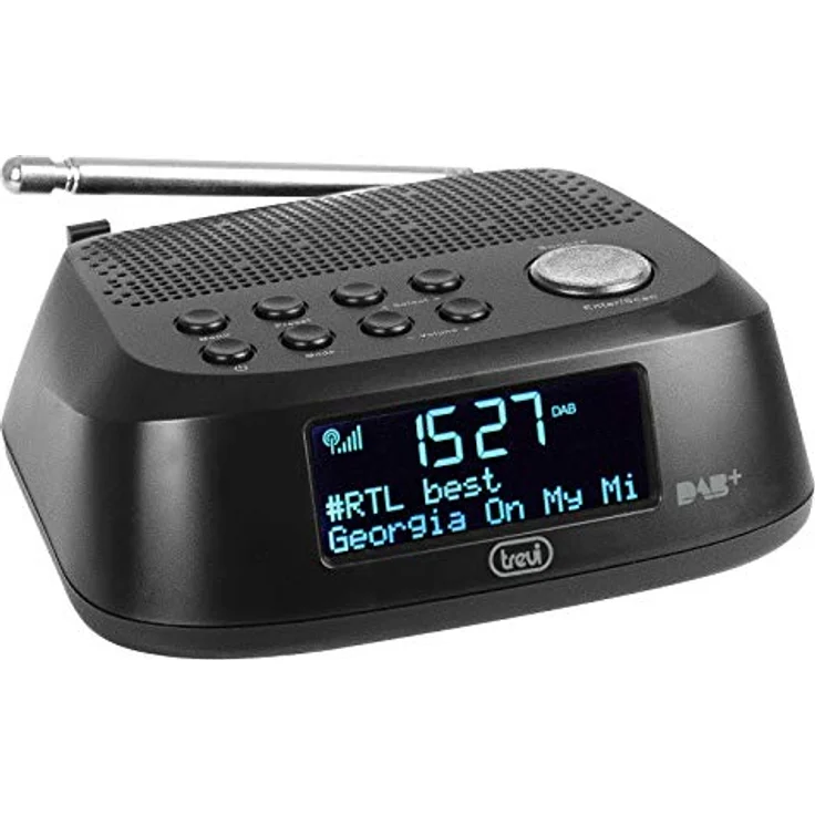 Trevi RC 80D4 DAB Funkwecker elektronisch mit Digitalempfänger Schwarz – Bild 4