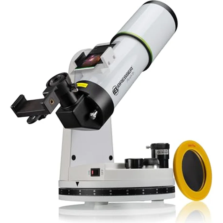 Bresser PushTo AR-80/400, Smart Teleskop mit 80mm Objektiv, 400mm Brennweite, Bluetooth, Feld-Dreibeinstativ und Smartphone-Adapter – Bild 2