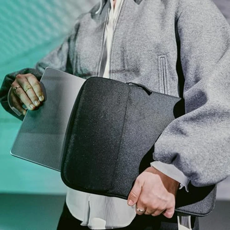 Incase Crosstown Sleeve mit Woolenex für 40,6 cm (16 Zoll) Laptop, vertikale Ausrichtung, gepolsterter Schutz, externe Einschubtasche – Bild 5