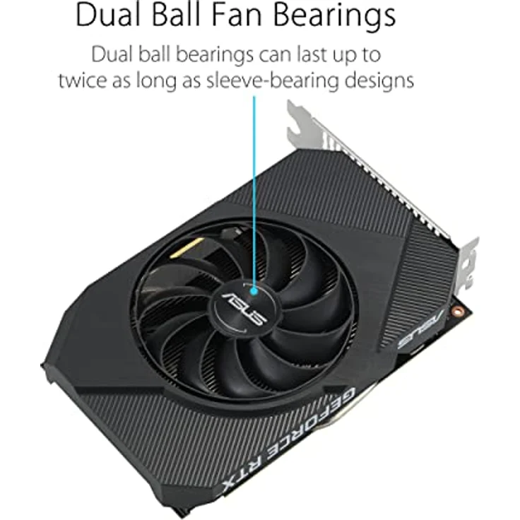 ASUS Phoenix GeForce RTX 3050 8GB Gaming Grafikkarte (NVIDIA GeForce RTX 3050, PCIe 4.0, 1x HDMI 2.1, 3X DisplayPort 1.4a, PH-RTX3050-8G-V2) – Bild 3