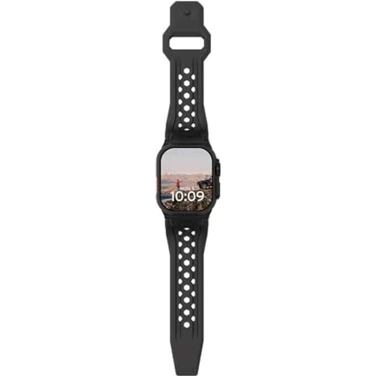 UAG Urban Armor Gear Monarch Strap für Apple Watch Ultra/42/44/45/46mm, robustes Uhrenarmband in Schwarz/Titan – Bild 8
