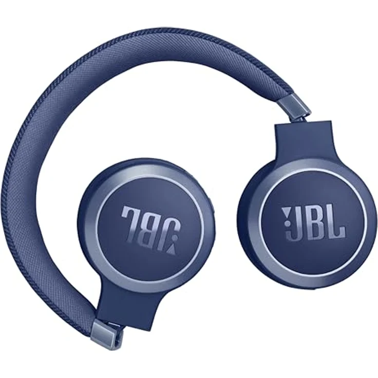 JBL Live 670 NC – Bluetooth On-Ear-Kopfhörer mit adaptivem Noise-Cancelling – Kabellose Ohrhörer Signature Sound und Sprachassistent – Langer Musikgenuss für bis zu 65 Stunden – Blau – Bild 5