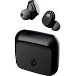 SKULLCANDY Mod Bluetooth Wireless In-Ear-Kopfhörer, Verwendung mit iPhone und Android, Ladekoffer, Kachel und Mikrofon, IPX4 schweißbeständig – Schwarz