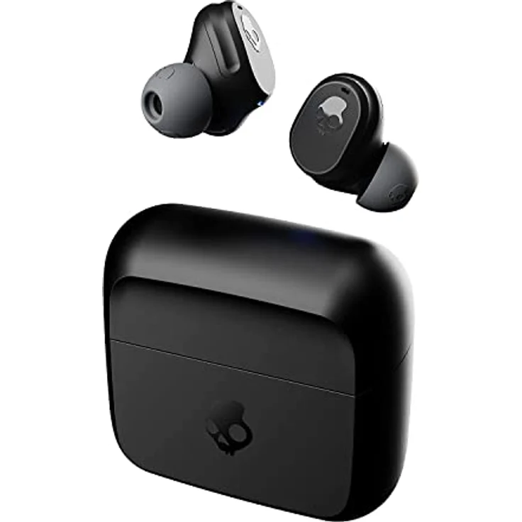 SKULLCANDY Mod Bluetooth Wireless In-Ear-Kopfhörer, Verwendung mit iPhone und Android, Ladekoffer, Kachel und Mikrofon, IPX4 schweißbeständig – Schwarz – Bild 1