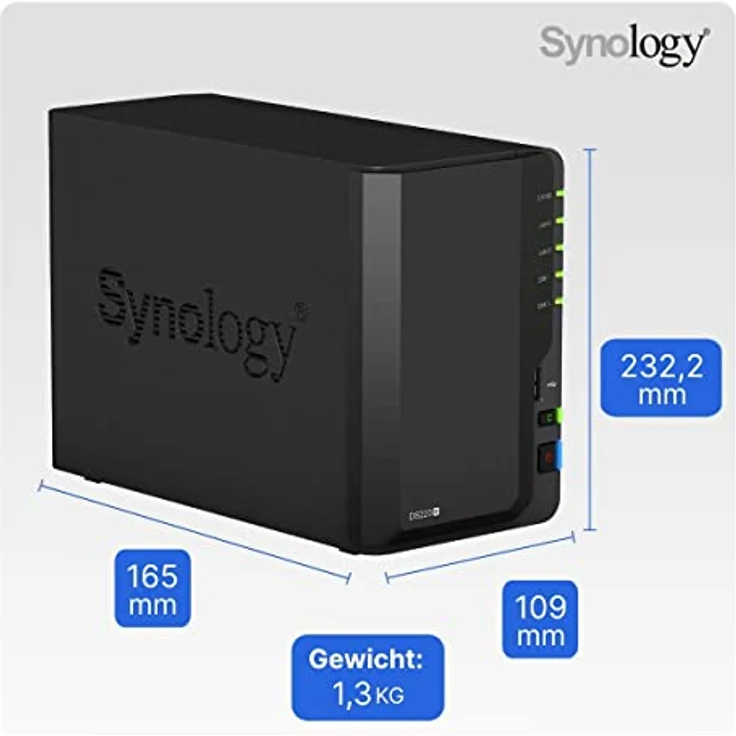 Synology DS220+ 2-Bay 8TB Bundle mit 2x 4TB Red Plus WD40EFZX (DS220+-8tPL) – Bild 5