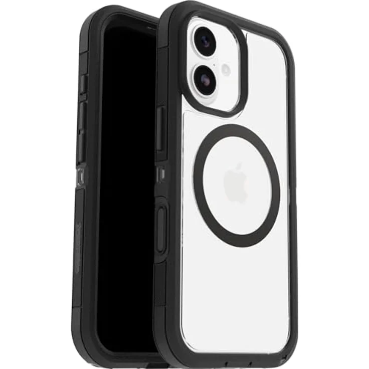 OtterBox Defender Series Pro XT Clear MagSafe Hülle für iPhone 17, stoßfest, ultra-robust, 7x militärstandardgetestet, transparent/schwarz, umweltfreundlich ohne Einzelhandelsverpackung – Bild 1