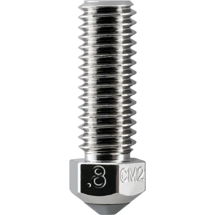 Micro-Swiss 3D Drucker Düse CM2™ 0.8mm HighFlow (Volcano) für 1.75mm Filament, Kupfer-Chrom-Zirkonium, gehärteter M2-Stahl mit Antihaft-Beschichtung