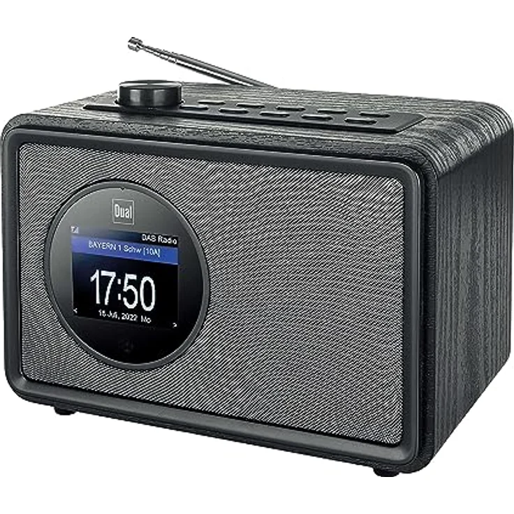 Dual Internetradio DAB+ Digitalradio UKW Radio mit Bluetooth und Akku WLAN Wecker Farbdisplay CR 501 – Bild 2