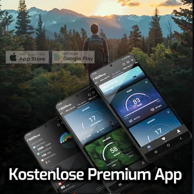 Nextring Smart Ring, Silber-Matt, Ringgröße 11mm, wasserdicht, kompatibel mit Android und iOS, Akkulaufzeit bis zu 10 Tage – Bild 7