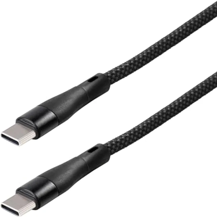 MAXTRACK USB C Magnetisches Ladekabel C532-2L, 100W Schnellladen, E-Marker Chip, unterstützt QC 3.0, 480Mbps Datentransfer, spiralförmiges Design