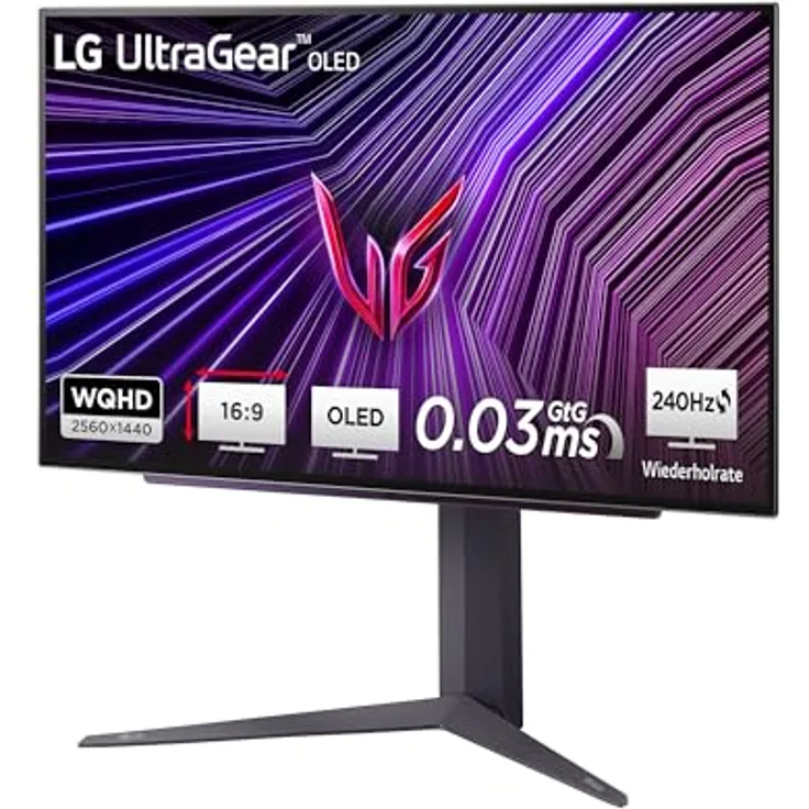LG Electronics 27GS95QE-B.AEU UltraGear™ OLED Gaming Monitor 27" 2560 x 1440 240 Hz HDR10 Schwarz