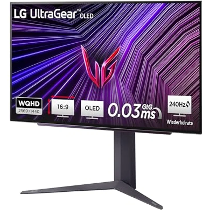 LG Electronics 27GS95QE-B.AEU UltraGear™ OLED Gaming Monitor 27" 2560 x 1440 240 Hz HDR10 Schwarz – Bild 1