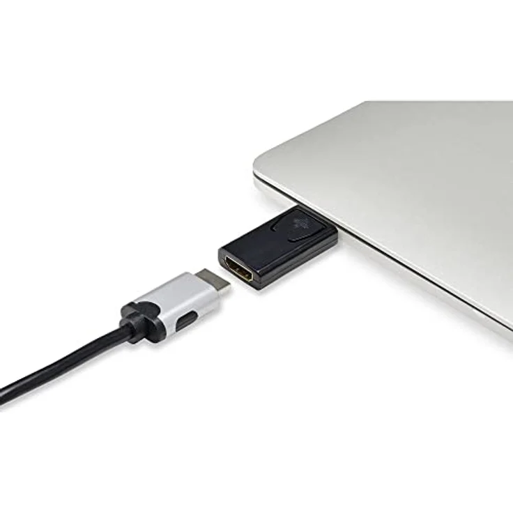 Renkforce RF-4746622 HDMI/DisplayPort Adapter, 1x DisplayPort Stecker - 1x HDMI-Buchse, Schwarz – Bild 3