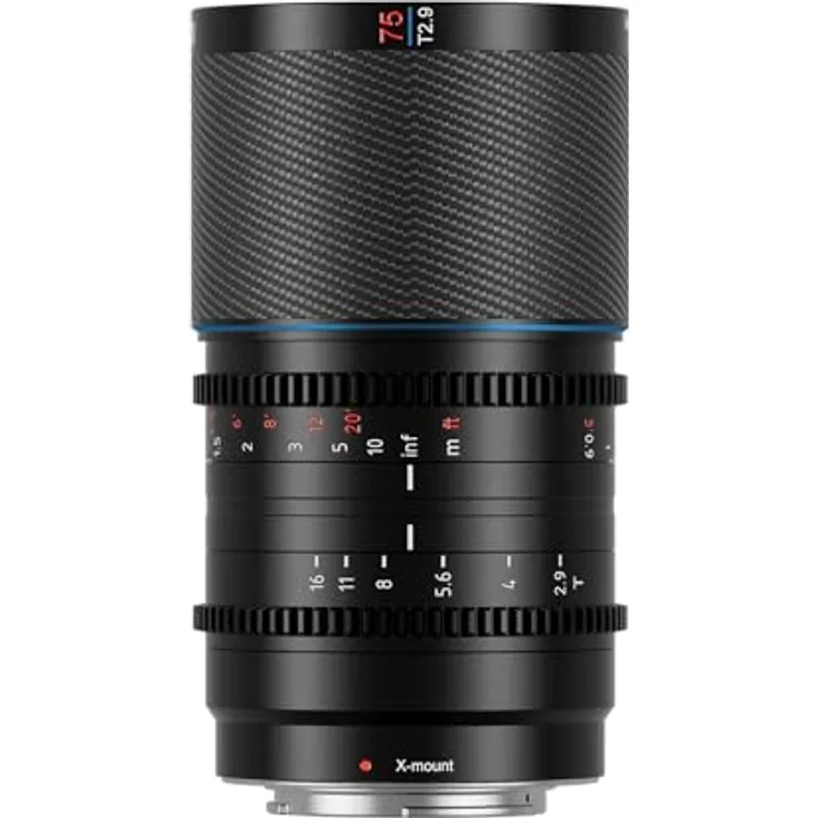 SIRUI Saturn 75 mm T2.9 1.6X Vollformat Kohlefaser Anamorphe Linse, Cine Objektiv, Natur Fackeln, X Mount, weniger als 500g