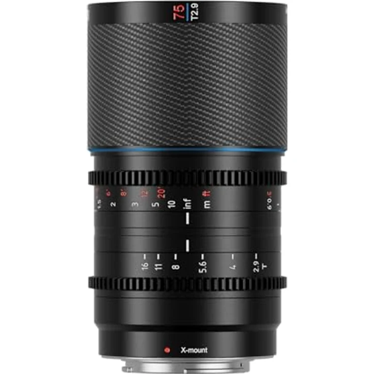 SIRUI Saturn 75 mm T2.9 1.6X Vollformat Kohlefaser Anamorphe Linse, Cine Objektiv, Natur Fackeln, X Mount, weniger als 500g – Bild 1