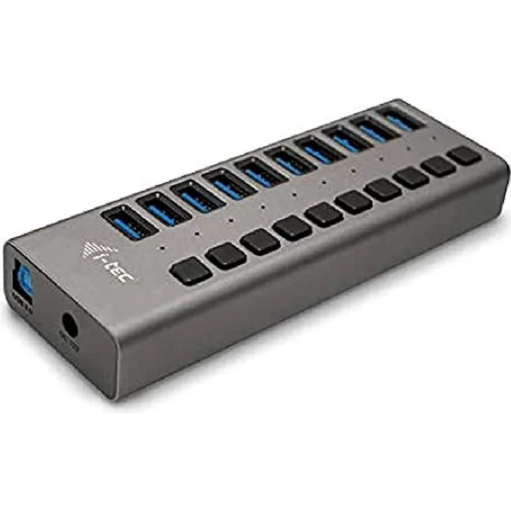 i-tec USB 3.0 Charging HUB 10-Port mit Externem Netzadapter 48W - 10x USB Ladeport
