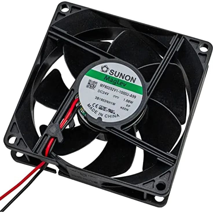 SUNON 24V DC 1,56W 80x80x25mm 69,6m³/h 3200U/Min 69,6m³/h Sunon MF80252V11000UA99