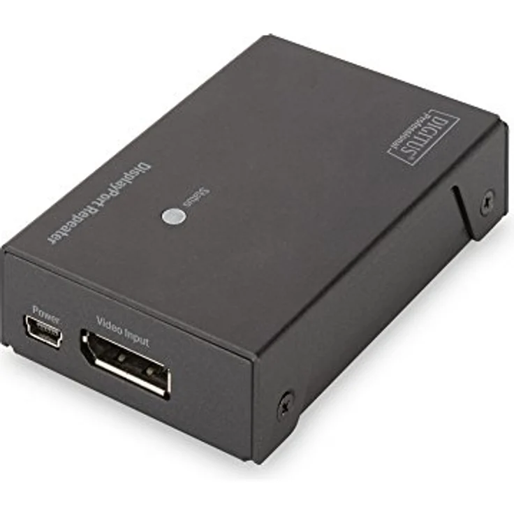 DIGITUS 4K DisplayPort Repeater, UltraHD bis zu 13 m, FullHD bis zu 20 m, Auflösung 3840 x 2160 bei 60 Hz, schwarz – Bild 2
