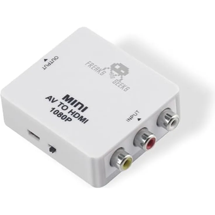 Freaks And Geeks AV to HDMI Converter, HDMI Adapter für alte Spielkonsolen in 720p/1080p Qualität