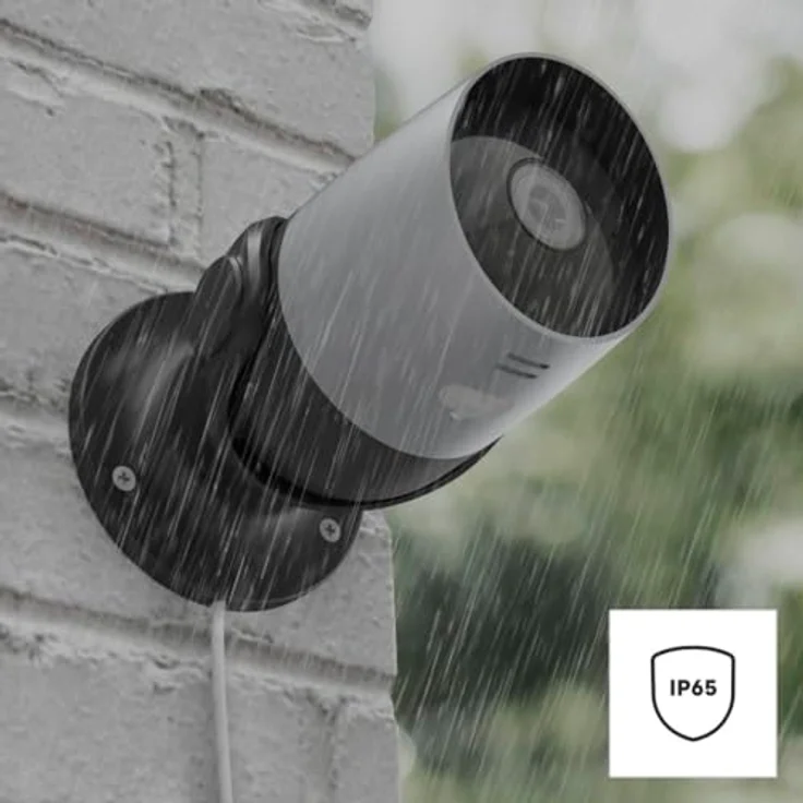 Hama Überwachungskamera WLAN (WLAN Kamera f. außen, Outdoor-Kamera mit Sprach- u. App-Steuerung, wetterfeste Außenkamera mit Bewegungsmelder, Nachtsicht, 2-Wege-Audio, Aufzeichnung, 1080p) schwarz – Bild 4