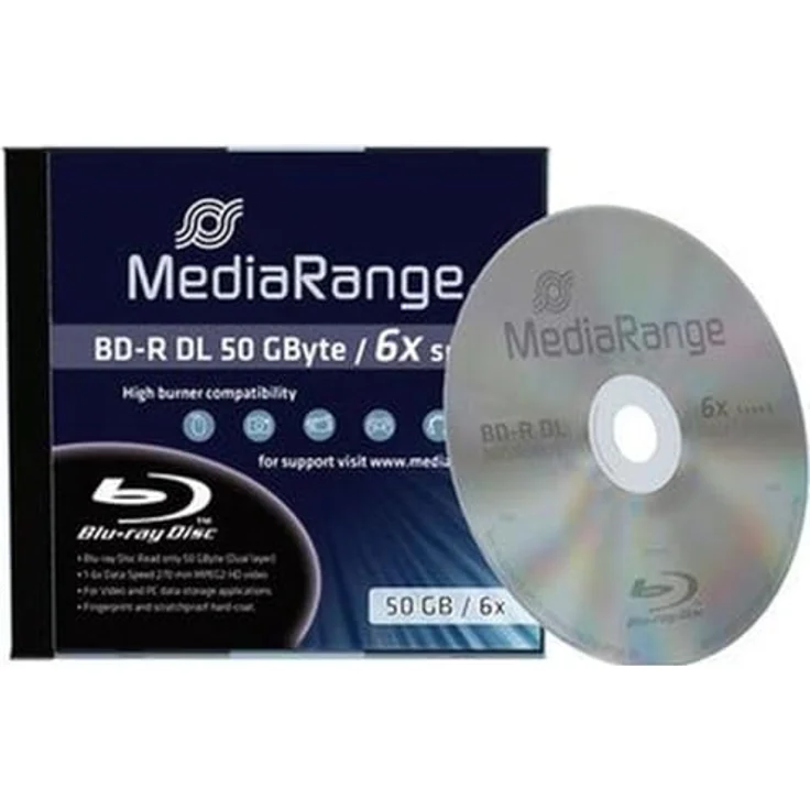 MediaRange BD-R Dual Layer 50GB 6-Fache Schreibgeschwindigkeit, Einzelnes Jewelcase – Bild 5