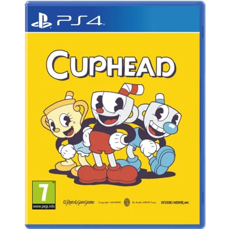iam8bit PS4 Cuphead mit Delicious Last Course Erweiterung, lokalem 2-Spieler-Koop-Modus und exklusiven Comic-Sammelkarten