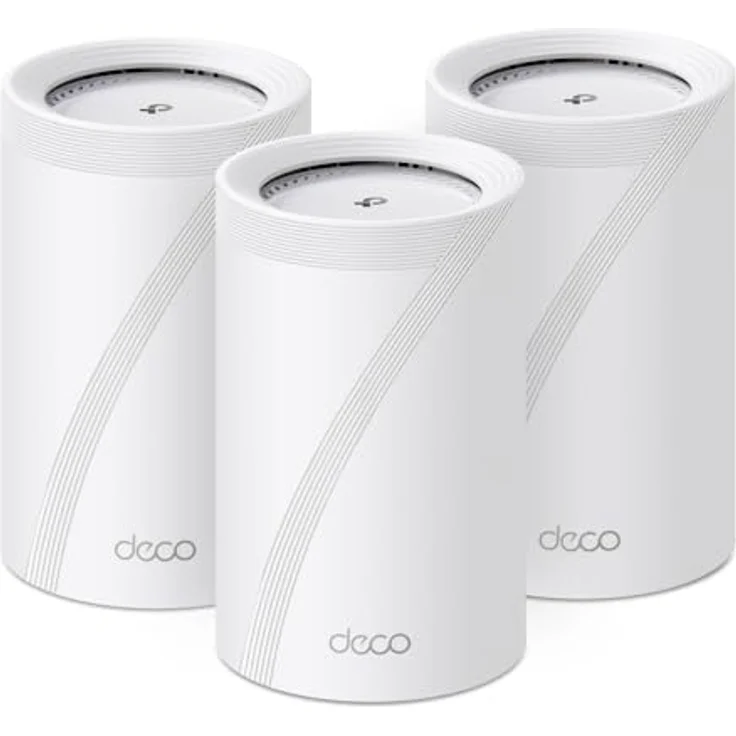 TP-Link Deco BE68 (3-pack), Tri-Band Mesh Router mit Wi-Fi 7, 752.51 m² Abdeckung, 10 Gbps Leistung, kompatibel mit Amazon Alexa und Google Assistant – Bild 1