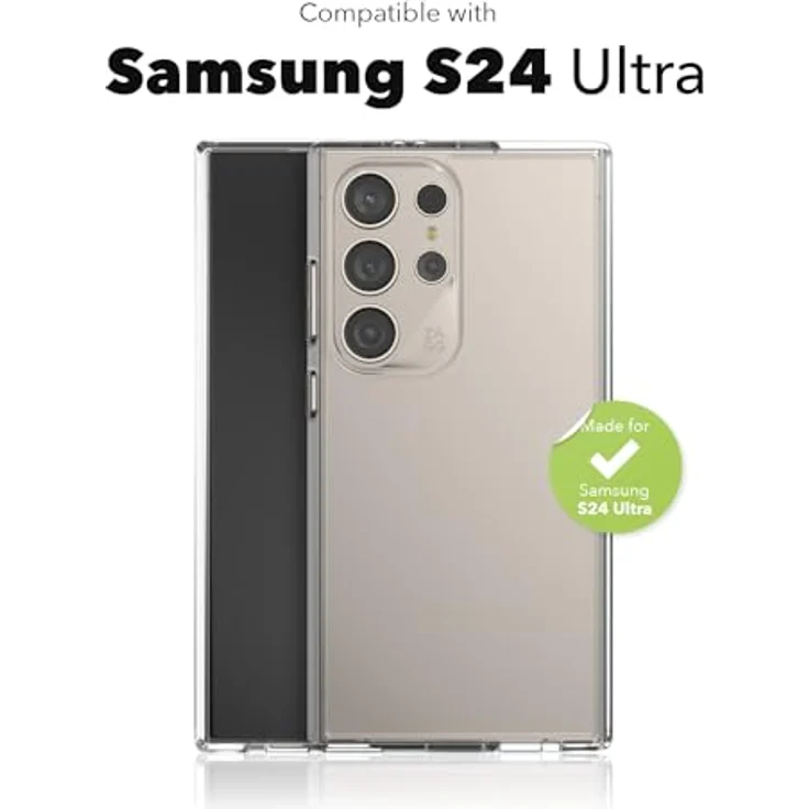 ZAGG Crystal Palace, Graphen-verstärkte Hülle für Samsung Galaxy S24 Ultra [6.8-Inch], Transparent, 4m Fallschutz, Verstärkt mit Graphen, Antimikrobielle Behandlung, 78 % recycelter Inhalt – Bild 2