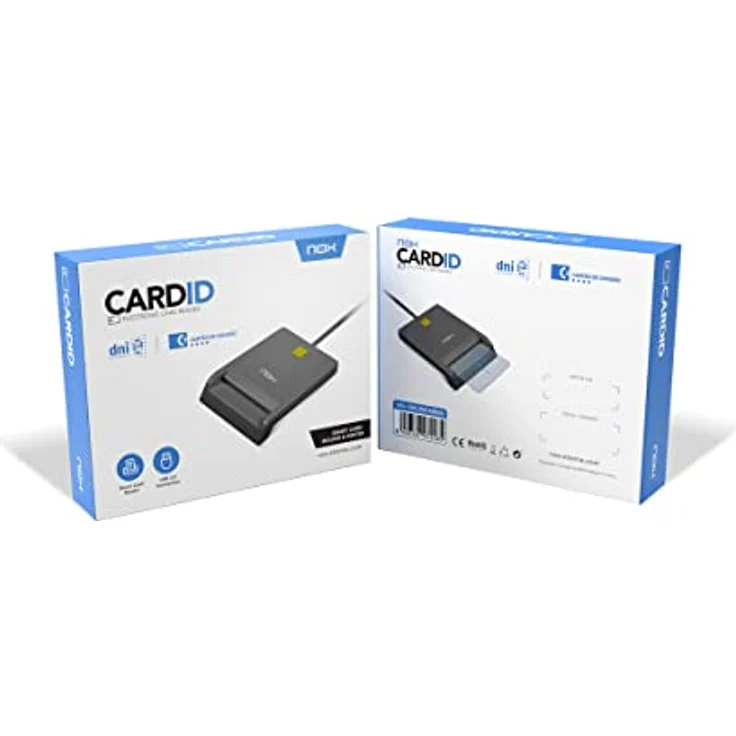 NOX Citizen Electronic Card Reader -NXLITECARDID- Kompatibel mit Cartão de Cidadão (Portugal) und DNI Electrónico (Spanien). USB 2.0 Anschluss, Abmessungen 65x85x18mm, Farbe Schwarz – Bild 5