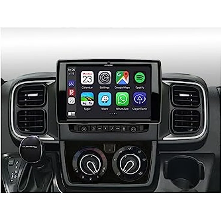 Alpine X903D-DU8, 9"-Navigation für FIAT Ducato Serie 8, Europa-Navigation mit Campersoftware, DAB+-Tuner, Apple CarPlay & Android Auto fähig, Bluetooth und HDMI – Bild 3