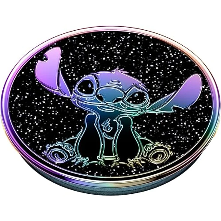 PopSockets PopGrip, Handygriff mit ausziehbarem Ständer, Disney Öl-Slick-Stitch, kompatibel mit iPhone und Samsung – Bild 2