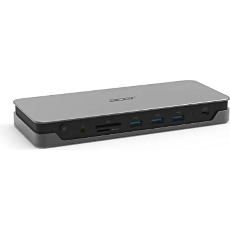 Acer USB C Docking Station USB Type-C Gen 1 Dock ADK230-2xHDMI 2.0, DisplayPort 1.4, USB Type-C 3.1Gen.1, 3xUSB3.1 Type-A Gen.1, RJ45/LAN, SD Kartenleser, Audio-Anschluss (auch für Headset) – Bild 2