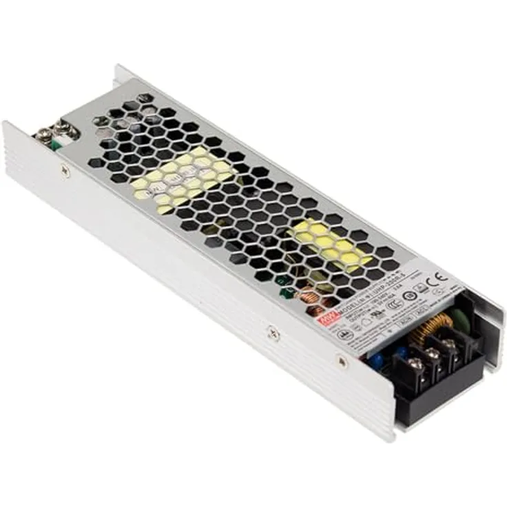 Mean MELL UHP-200 Netzteil, 200W Switch Power mit 24V DC Ausgang und Schraubklemmenanschluss