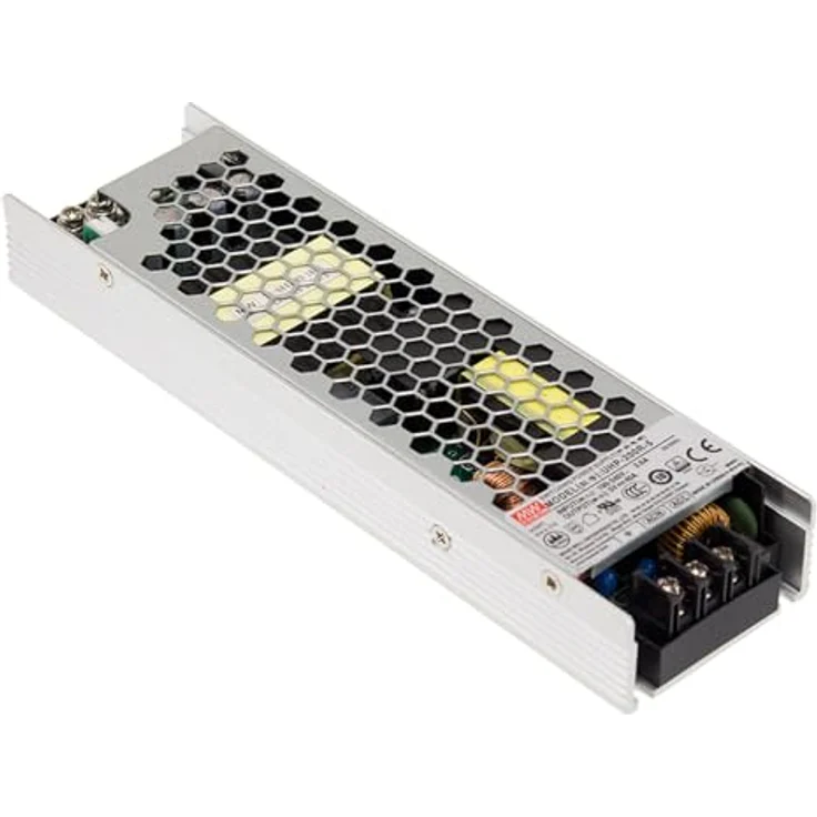 Mean MELL UHP-200 Netzteil, 200W Switch Power mit 24V DC Ausgang und Schraubklemmenanschluss