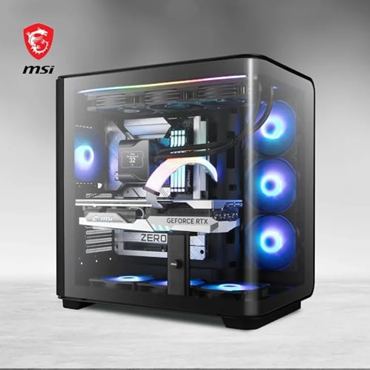 MSI MEG MAESTRO 700L PZ, Midi-Tower PC-Gehäuse mit außergewöhnlichem Design, Schwarz – Bild 7