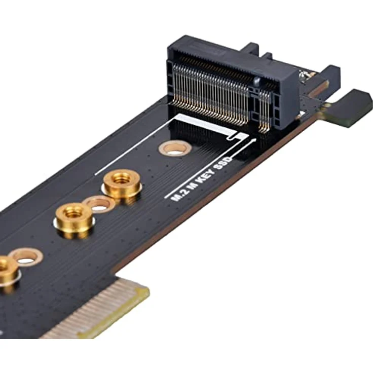 Silverstone SST-ECM28 M.2/SATA Adapterkarte, PCIe 4.0, 1x M-Key, 1x SATA, schnelle Anbindung über PCIe-4.0-Lanes – Bild 7