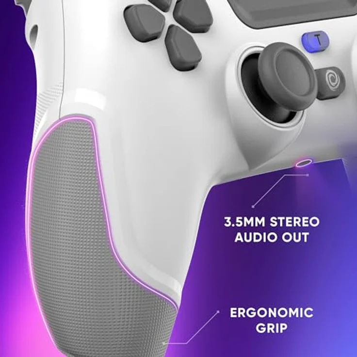 Oniverse Revolt V2, Gaming Controller für iOS, PC, PS4 und Android, kabellos, weiss – Bild 5