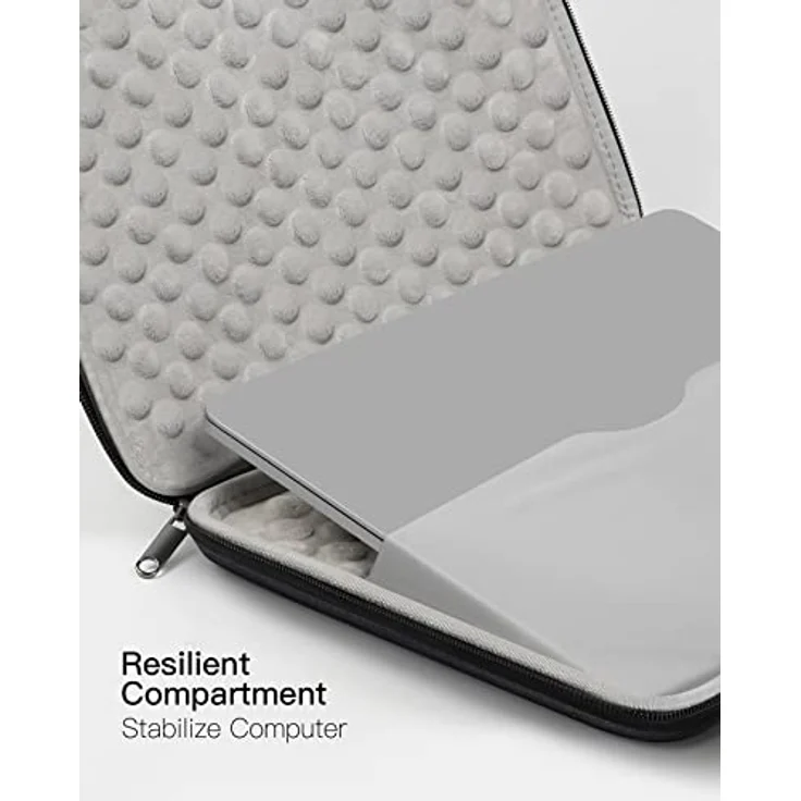 Inateck 13 Zoll stoßfeste Laptophülle Tasche Kompatibel mit MacBook Air 13 M2/M1 2022-2018, MacBook Pro 13 M2/M1 2022-2016, Surface Pro 9/8/7/6/X/5/4/3, XPS 13, Eva Superstarke Laptophülle – Bild 5
